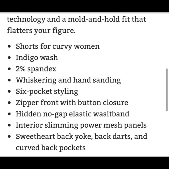 NEW DEMOCRACY cuffed Jean Shorts Size 24W - Picture 9 of 9